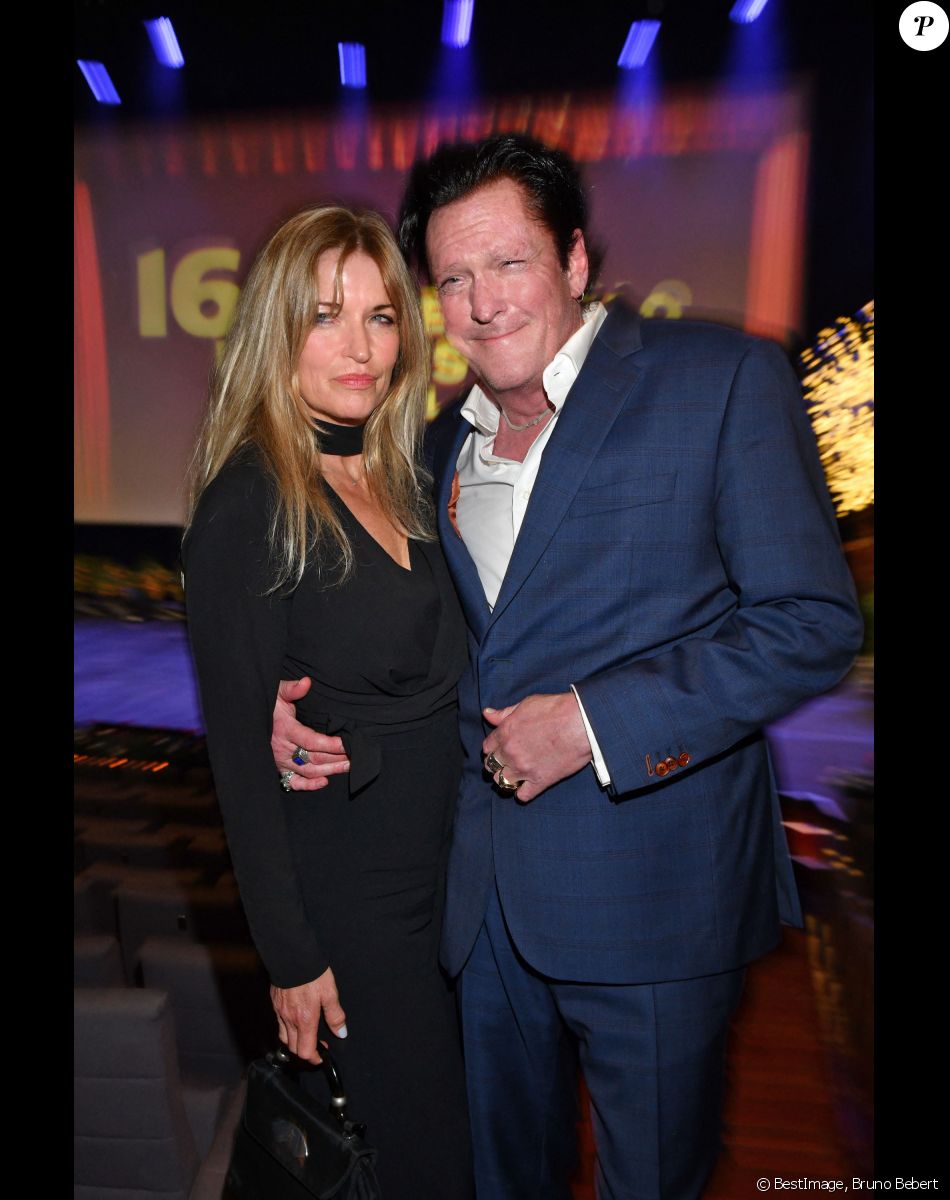 Michael Madsen, qui a reçu le Monte-Carlo Film Festival Award, et sa femme DeAnna durant la soirée de remise des prix de la 16ème édition du Monte-Carlo Film Festival de la Comédie au Grimaldi Forum, à Monaco le 9 mars 2019. © Bruno Bebert/Bestimage