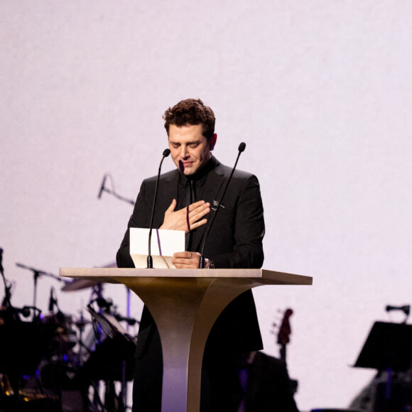 Xavier Dolan (Hommage à Gaspard Ulliel) - 47ème édition de la cérémonie des César à l'Olympia à Paris le 25 février 2022. © Borde / Jacovides / Bestimage 