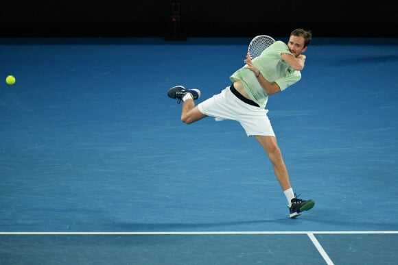 Daniil Medevedev a perdu la finale de l'Open d'Australie 2022 face à Rafael Nadal. Melbourne le 30 janvier 2022 © Antojne Couvercelle / Panoramic / Bestimage 