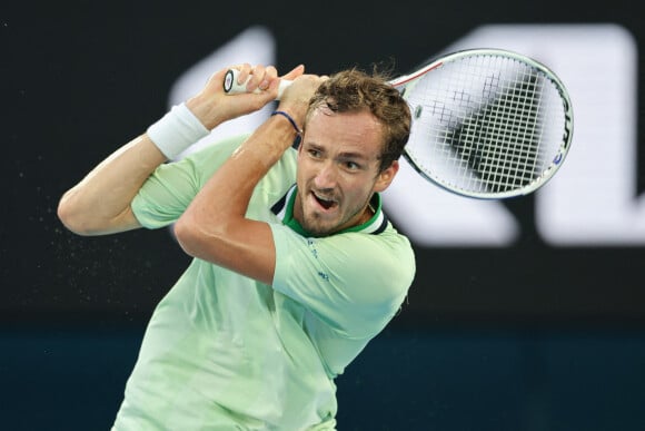 Daniil Medevedev a perdu la finale de l'Open d'Australie 2022 face à Rafael Nadal. Melbourne le 30 janvier 2022 © Antojne Couvercelle / Panoramic / Bestimage