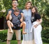 Photo du compte Instagram d'Olena Zelenska, l'épouse du président ukrainien Volodymyr Zelensky : le couple pose avec leurs deux enfants Oleksandra et Kirilo