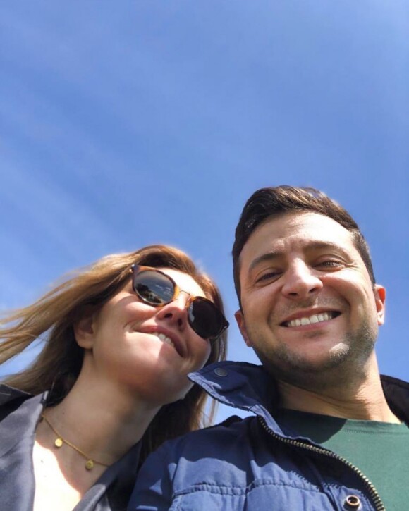 Photo du compte Instagram d'Olena Zelenska, l'épouse du président ukrainien Volodymyr Zelensky - le couple au temps des jours de paix