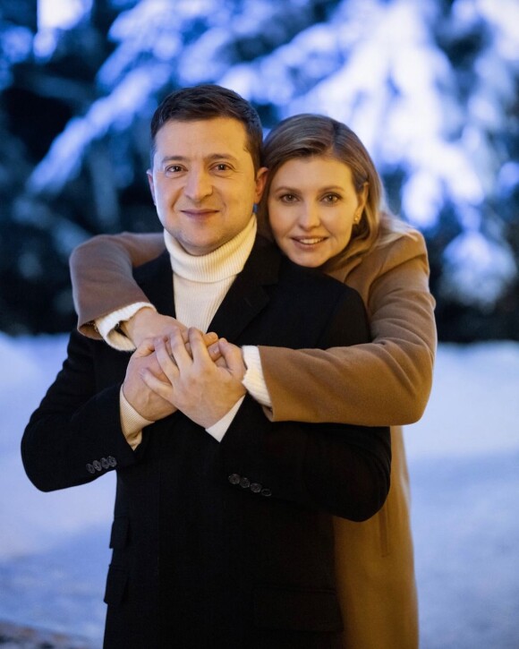 Photo du compte Instagram d'Olena Zelenska, l'épouse du président ukrainien Volodymyr Zelensky - le couple au temps des jours de paix