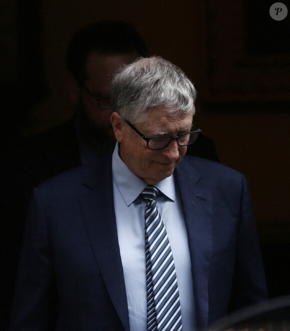 Bill Gates a été reçu par B. Johnson au 10 Downing Street à Londres, le 20 octobre 2021. © Tayfun Salci/Zuma Press/Bestimage