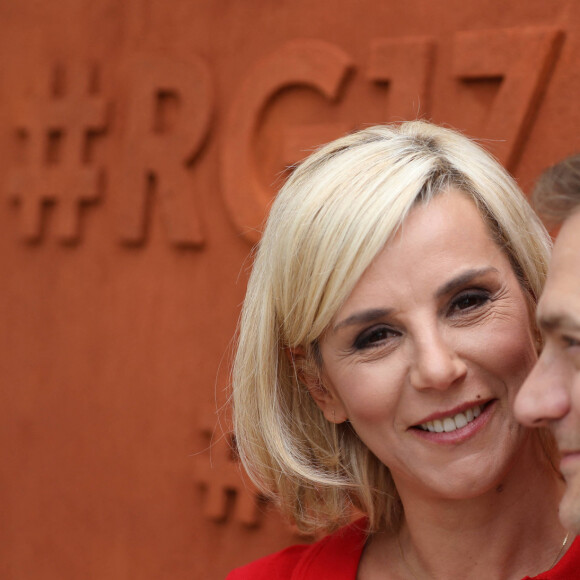 Renaud Capuçon et sa femme Laurence Ferrari - Les célébrités au village des internationaux de tennis de Roland Garros à Paris le 4 juin 2017. © Dominique Jacovides-Cyril Moreau/Bestimage