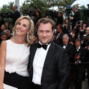 Laurence Ferrari et son mari Renaud Capuçon - Montée des marches du film "Irrational Man" (L'homme irrationnel) lors du 68ème Festival International du Film de Cannes, à Cannes le 15 mai 2015. 