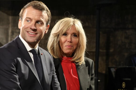 Le président de la république, Emmanuel Macron, la première dame Brigitte Macron, le président italien Sergio Mattarella et Laura Mattarella (la fille du président S.Mattarella) arrivent au Château de Chambord dans le cadre des célébrations du 500ème anniversaire de la mort de Léonard de Vinci, Loir-et-Cher, France, le 2 mai 2019.© Stéphane Lemouton / Bestimage 