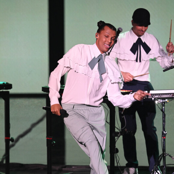 Stromae lors de la 37ème cérémonie des Victoires de la musique à la Seine musicale de Boulogne-Billancourt, le 11 février 2022. © Guirec Coadic/Bestimage 