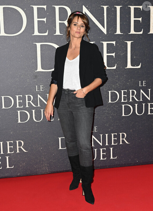 Faustine Bollaert - Avant-première française du film "Le Dernier Duel" au Cinéma Gaumont Champs-Élysées à Paris le 24 septembre 2021. © Coadic Guirec / Bestimage 