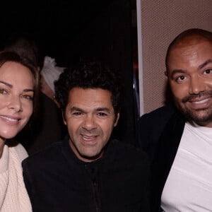 Jamel Debbouze, sa femme Mélissa Theuriau, Fouad Ben Kouider - Soirée d'anniversaire de Fouad Ben Kouider (mari de Nawel Debbouze) à Paris le 2 octobre 2021. © Rachid Bellak/Bestimage