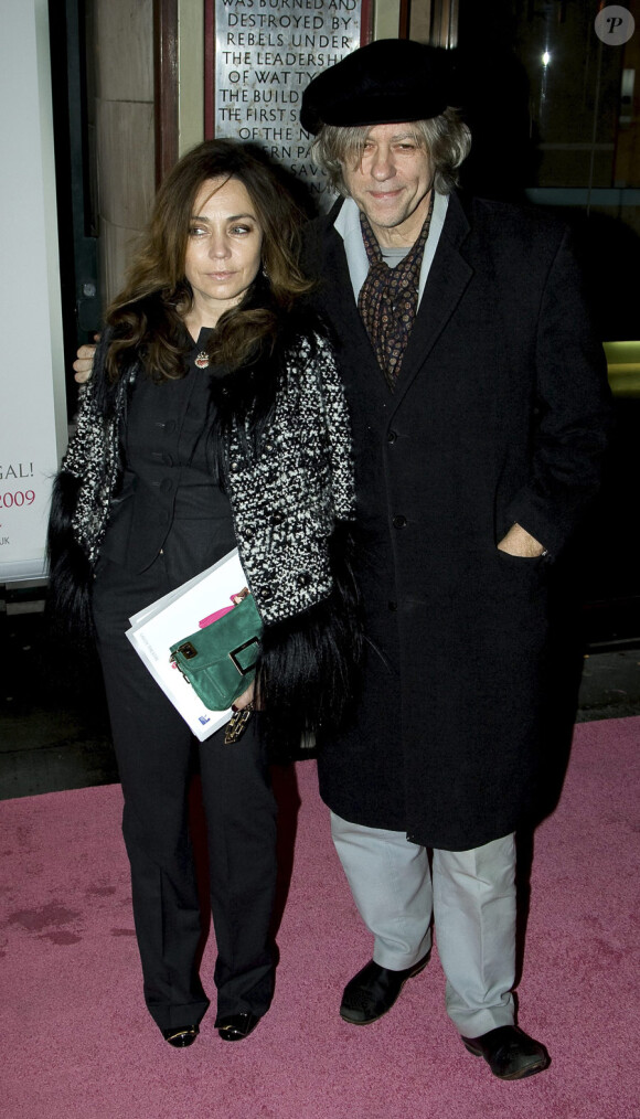 Bob Geldof et Jeanne Marine lors de la première de la comédie musicale Legally Blonde à Londres le 13 janvier 2010