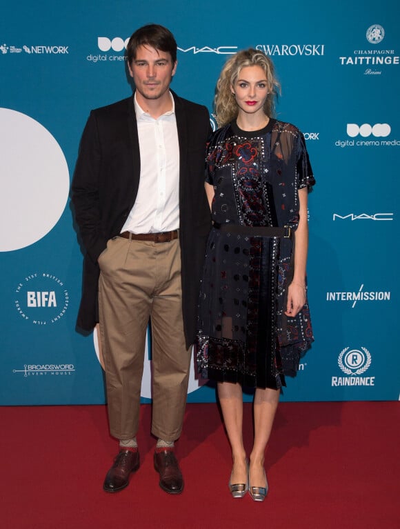 Josh Hartnett et sa fiancée Tamsin Egerton - 21ème cérémonie des British Independant Film Awards à Londres, le 2 décembre 2018. 