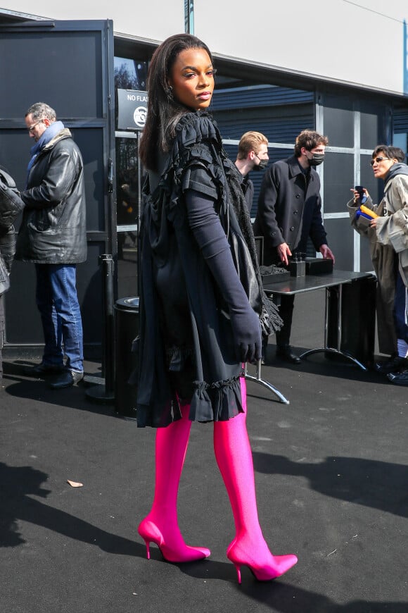 Exclusif - Didi Stone a assisté au défilé Balenciaga, collection prêt-à-porter automne-hiver 2022/2023, au Parc des Expositions Paris Le Bourget. Paris, le 6 mars 2022. © Da Silva-Perusseau/Bestimage