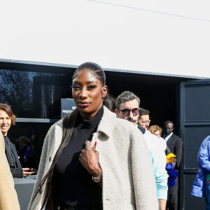 Exclusif - Aya Nakamura a assisté au défilé Balenciaga, collection prêt-à-porter automne-hiver 2022/2023, au Parc des Expositions Paris Le Bourget. Paris, le 6 mars 2022. © Da Silva-Perusseau/Bestimage