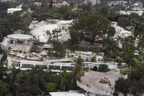 Vue aérienne de Haïti après le tremblement de terre, janvier 2010