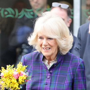 Camilla Parker Bowles, duchesse de Cornouailles, visite le centre social Nourish Hub à Londres, le 10 février 2022.