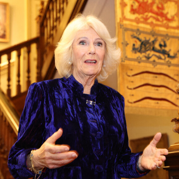 Camilla Parker Bowles, duchesse de Cornouailles, a organisé une réception en l'honneur de l'équipe d'équitation britannique pour son succès lors des Jeux Olympiques de Tokyo à Clarence House, Londres.