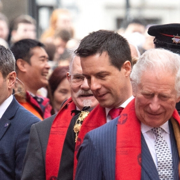 Le prince Charles, prince de Galles, et Camilla Parker Bowles, duchesse de Cornouailles, visitent Chinatown à l'occasion du Nouvel An lunaire à Londres, Royaume Uni, le 1er février 2022.