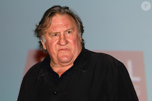 Gérard Depardieu lors du Festival Premiers Plans à Angers le 28 janvier 2022 pour la présentation du film "Umani". © Laetitia Notarianni / Bestimage