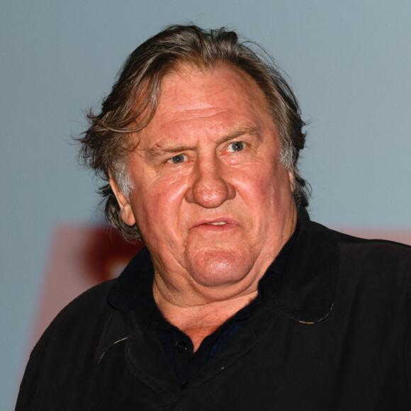 Gérard Depardieu lors du Festival Premiers Plans à Angers le 28 janvier 2022 pour la présentation du film "Umani". © Laetitia Notarianni / Bestimage