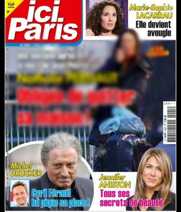 Couverture du magazine "Ici Paris" du 9 mars 2022