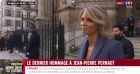 Sylvie Tellier était venue rendre un dernier hommage à Jean-Pierre Pernaut. @ LCI