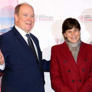 Le prince Albert II de Monaco, la princesse Stéphanie de Monaco et Anthony Alberti lors de la Journée internationale des droits des femmes à Monaco. © Claudia Albuquerque/Bestimage