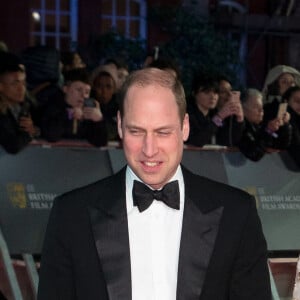 Le prince William, duc de Cambridge et Catherine Kate Middleton, la duchesse de Cambridge - 73e cérémonie des British Academy Film Awards (BAFTA) au Royal Albert Hall à Londres, le 2 février 2020.