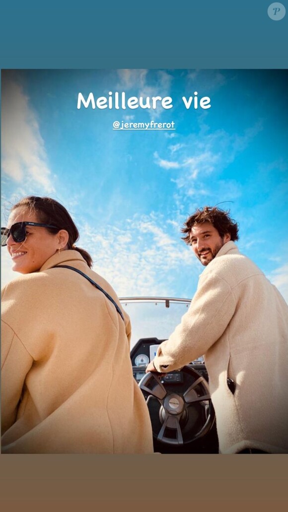Laure Manaudou pose avec son mari Jérémy Frérot, à Marseille. Instagram, mars 2022.