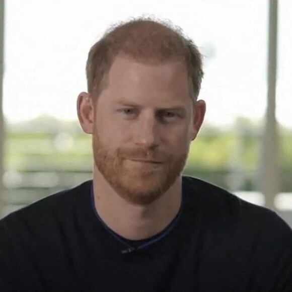 Le prince Harry participe en visio avec Serena Williams à une émission sur la santé mentale. Los Angeles, le 3 février 2022.