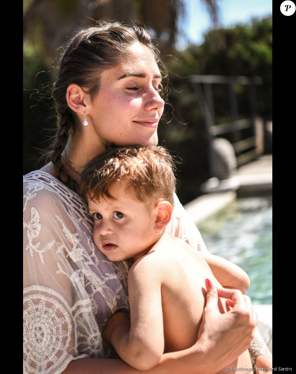 Exclusif - Jesta Hillmann et son fils Juliann - Enregistrement de l'émission "Mamans & Célèbres", qui sera diffusée le 13 septembre sur TFX, à Biot. Le 1er juillet 2021 © Jean-René Santini / Bestimage