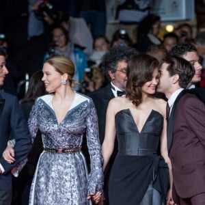 Gaspard Ulliel, Léa Seydoux, Marion Cotillard (habillée en Dior Haute Couture), Xavier Dolan, Nathalie Baye, Vincent Cassel - Montée des marches du film "Juste la fin du monde" lors du 69ème Festival International du Film de Cannes. Le 19 mai 2016. © Olivier Borde-Cyril Moreau/Bestimage