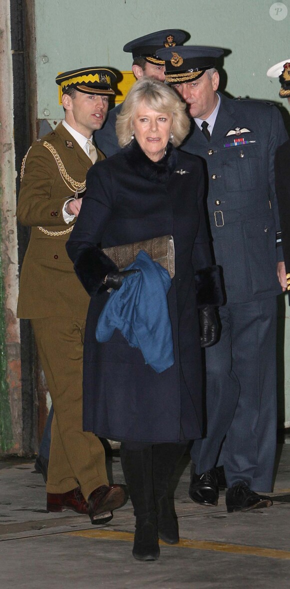 Le prince Charles et la duchesse de Cornouailles, Camilla Parker Bowles au Pays de Galles, le 15 janvier 2010 !