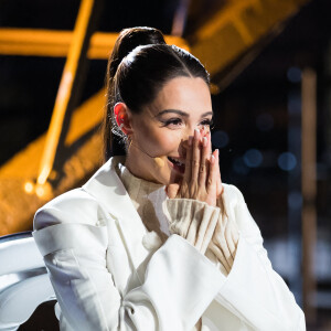 Exclusif - Nabilla Benattia - Enregistrement de l'émission "La Chanson secrète 10" au 1er étage de la Tour Eiffel à Paris © Tiziano Da Silva / Bestimage