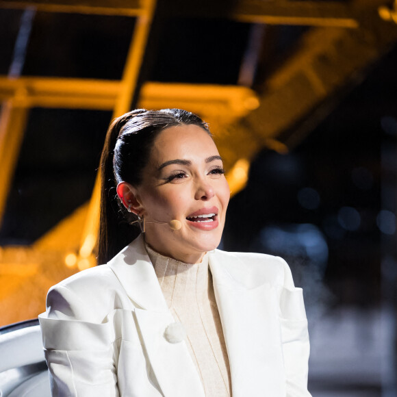 Exclusif - Nabilla Benattia - Enregistrement de l'émission "La Chanson secrète 10" au 1er étage de la Tour Eiffel à Paris, diffusée le 22 janvier sur TF1 à 21h10 © Tiziano Da Silva / Bestimage