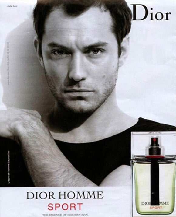 Jude Law pour la pub du parfum Dior Homme Sport