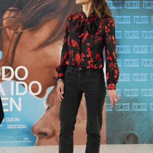 Sophie Marceau au photocall du film "Tout s'est bien passé" à l'hôtel "Barcelo Torre" à Madrid, le 27 janvier 2022.