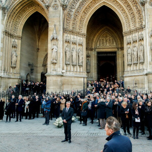 Ambiance - Sorties des obsèques de Jean-Pierre Pernaut en la Basilique Sainte-Clotilde à Paris, France, le 9 mars 2022. © Cyril Moreau/Bestimage