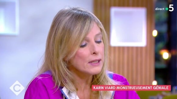 Karin Viard, honnête et lucide sur ses rôles au cinéma et sa vie privée. @ France 5 / C à vous