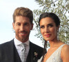 Le footballeur Sergio Ramos et l'actrice Pilar Rubio célèbrent leur union à Seville en Espagne, le 15 juin 2019.