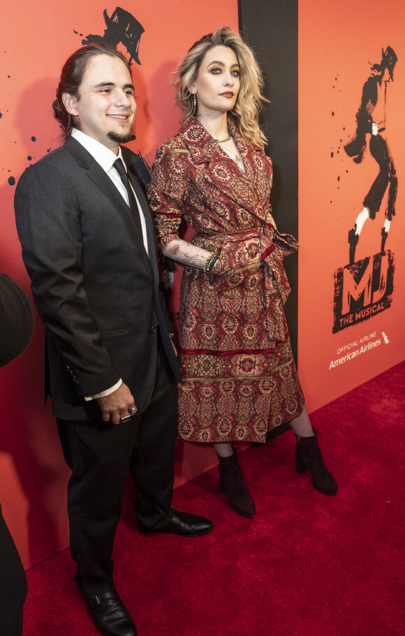 Prince Jackson et sa soeur Paris Jackson - Soirée d'ouverture de la comédie musicale "MJ (The Michael Jackson Musical)" au Neil Simon Theatre à New York. Le 1er février 2022 