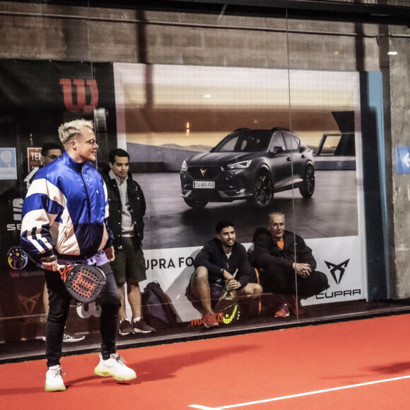 Exclusif - Guillaume Genton, Gilles Verdez - Soirée de matchs d'exhibition de Padel au club "Casa Padel" à Saint-Denis le 17 mars 2022. © Jack Tribeca/Bestimage 