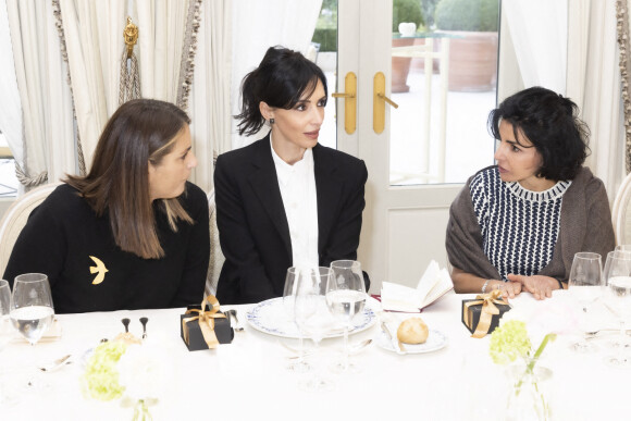 Exclusif - Valérie Bénaïm, Géraldine Maillet, Rachida Dati - Présentation à l'Hotel Ritz, de la collection de Joaillerie de la marque Place Vendôme, dessinée par G.Maillet à Paris le 9 mars 2022. © Jack Tribeca / Bestimage 