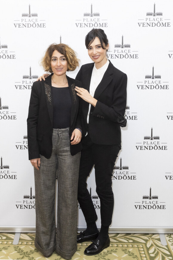 Exclusif - Isabelle Saporta, Géraldine Maillet - Présentation à l'Hotel Ritz, de la collection de Joaillerie de la marque Place Vendôme, dessinée par G.Maillet à Paris le 9 mars 2022. © Jack Tribeca / Bestimage 