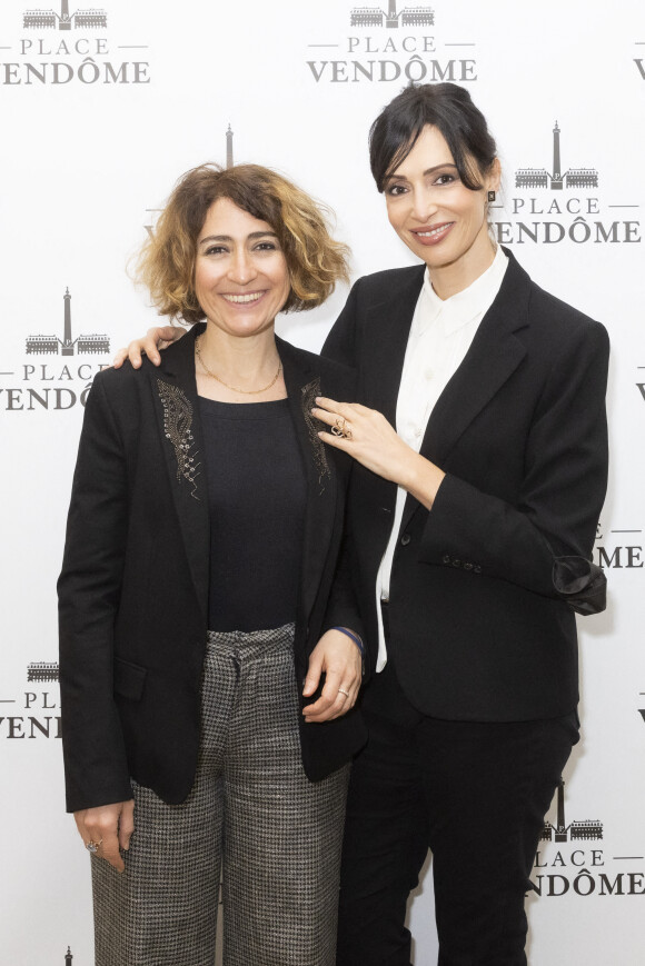 Exclusif - Isabelle Saporta, Géraldine Maillet - Présentation à l'Hotel Ritz, de la collection de Joaillerie de la marque Place Vendôme, dessinée par G.Maillet à Paris le 9 mars 2022. © Jack Tribeca / Bestimage 