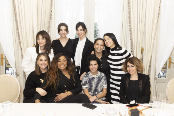 Exclusif - Eva Ichai, Valérie Bénaïm, Ludivine Rétory, Charlotte Gabris, Géraldine Maillet, Soraya Meziane, Rachida Dati, Daliny Guebli, Isabelle Saporta - Présentation à l'Hotel Ritz, de la collection de Joaillerie de la marque Place Vendôme, dessinée par G.Maillet à Paris le 9 mars 2022. © Jack Tribeca / Bestimage 