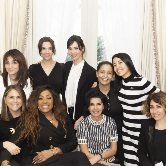 Exclusif - Eva Ichai, Valérie Bénaïm, Ludivine Rétory, Charlotte Gabris, Géraldine Maillet, Soraya Meziane, Rachida Dati, Daliny Guebli, Isabelle Saporta - Présentation à l'Hotel Ritz, de la collection de Joaillerie de la marque Place Vendôme, dessinée par G.Maillet à Paris le 9 mars 2022. © Jack Tribeca / Bestimage 
