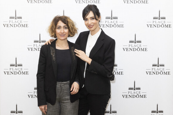 Exclusif - Isabelle Saporta, Géraldine Maillet - Présentation à l'Hotel Ritz, de la collection de Joaillerie de la marque Place Vendôme, dessinée par G.Maillet à Paris le 9 mars 2022. © Jack Tribeca / Bestimage 