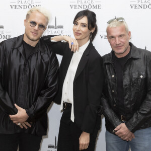 Exclusif - Guillaume Genton, Géraldine Maillet, Benjamin Castaldi - Présentation à l'Hotel Ritz, de la collection de Joaillerie de la marque Place Vendôme, dessinée par G.Maillet à Paris. © Jack Tribeca / Bestimage 