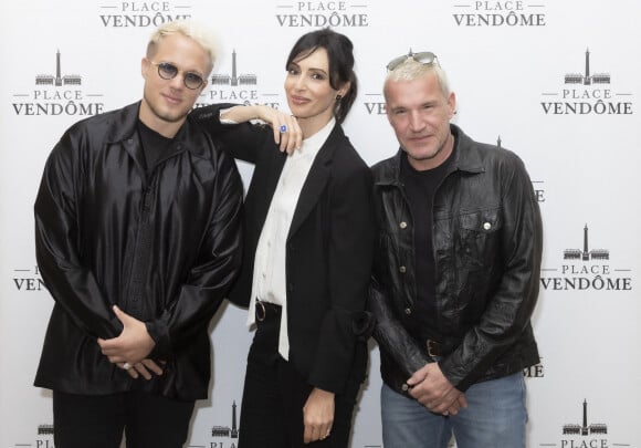 Exclusif - Guillaume Genton, Géraldine Maillet, Benjamin Castaldi - Présentation à l'Hotel Ritz, de la collection de Joaillerie de la marque Place Vendôme, dessinée par G.Maillet à Paris. © Jack Tribeca / Bestimage 